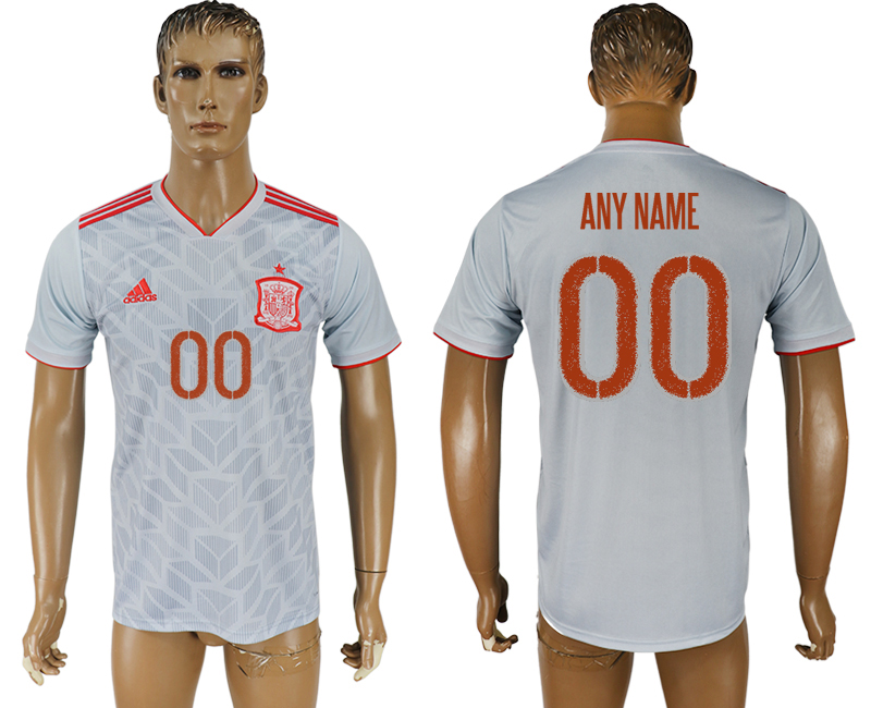 2018 world cup Maillot de foot Spain YOUR NAME
